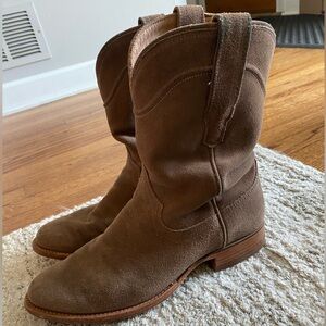 Men’s Suede Granite Tecovas boots